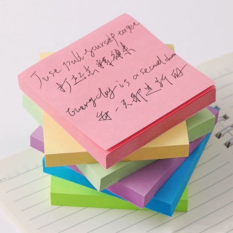 Chinese Factory Cheap Sticky Notes Custom Shape Cute Notepad For Student Stationery Memo Pads Wholesale Price Office Supplies