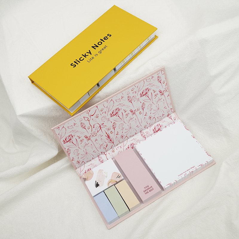 New Design Notepads Sticky Notes Set Custom Customized Sticky Notes Memo Pad Colorful Notepads