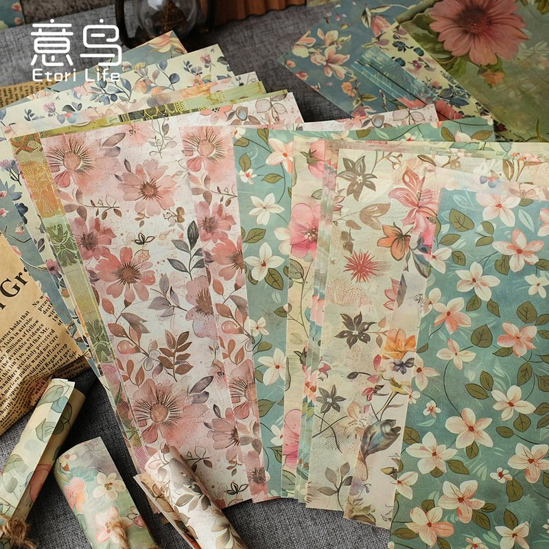 20pcs/pack material paper Lonely material Korean light retro handbook decoration base paper