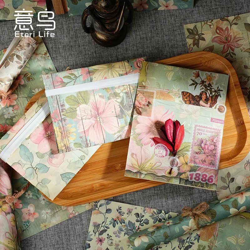 20pcs/pack material paper Lonely material Korean light retro handbook decoration base paper