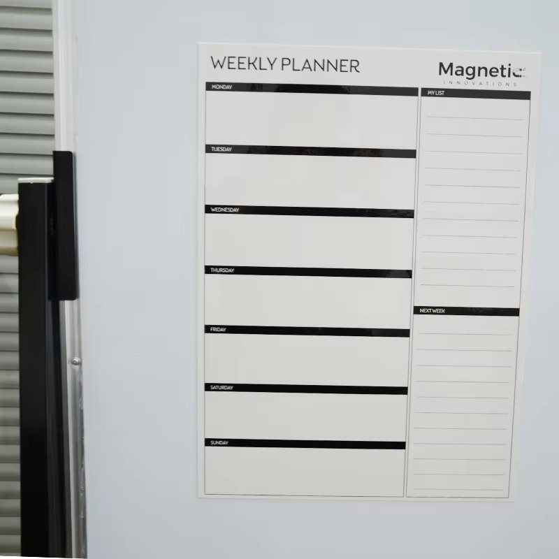 Hot Sale Cake Refrigerator Dry Erase Weekly Planner Calendar Refrigerator Magnetic Whiteboard