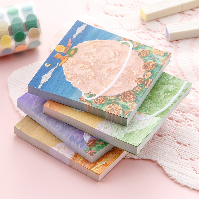Hot Sale Top Quality Exquisite Little Prince Theme Paper Custom Pattern Memo Pads For Gift