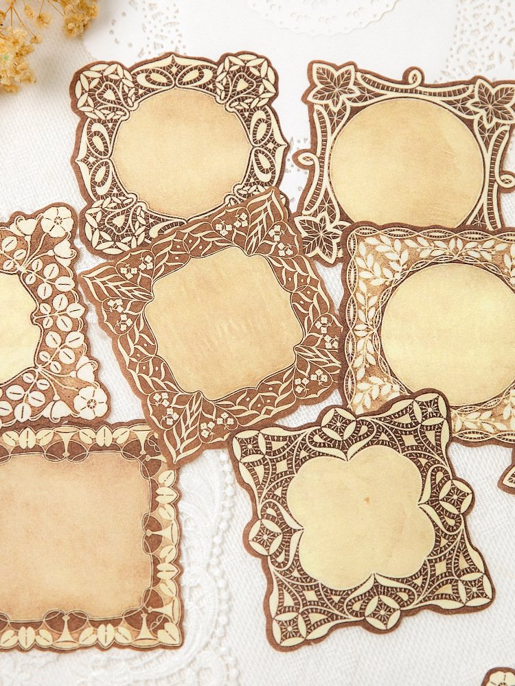 40 Pieces per pack Material Paper Dream Secret Series Vintage Lace Notebook DIY Decorative Stickers 8 Types
