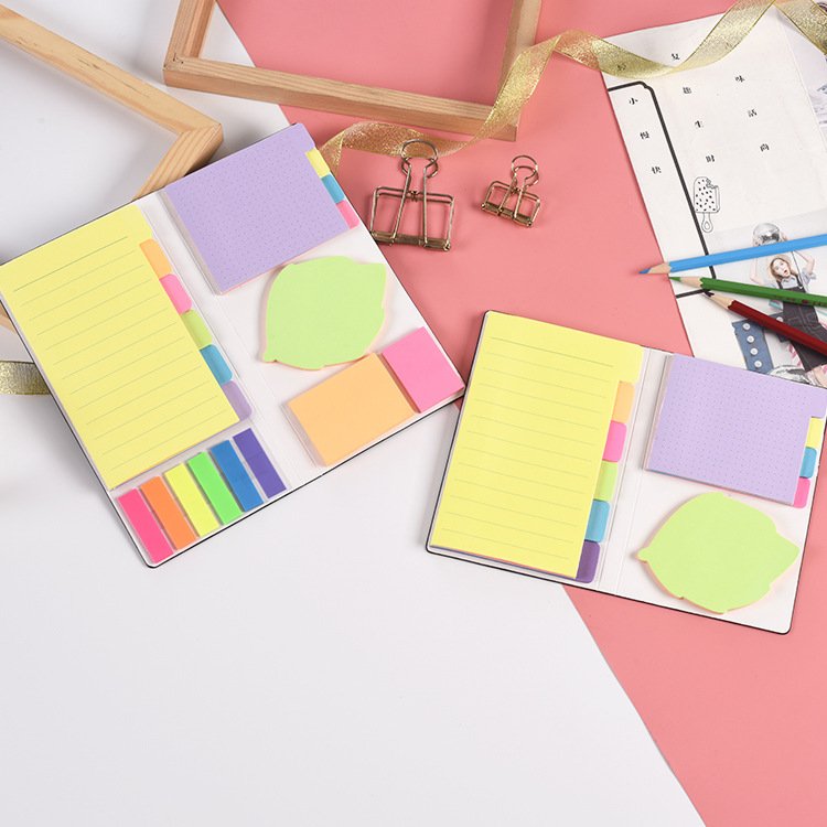 Cartoon Sticker Book Cute Self-Adhesive Memo Pad Sticky Notes Pad Stationery Custom Sticky Notes Different Shape Sticky Note