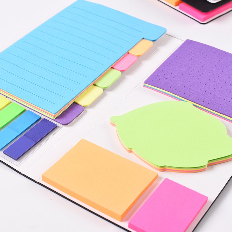 Cartoon Sticker Book Cute Self-Adhesive Memo Pad Sticky Notes Pad Stationery Custom Sticky Notes Different Shape Sticky Note
