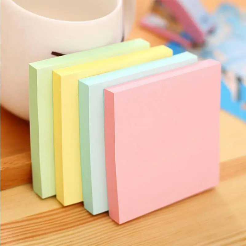 Hot Selling Kawaii Cute Sticky Notes Colorful Self-Adhesive Memo Pads Strong Notes Sticky With Customize Logo