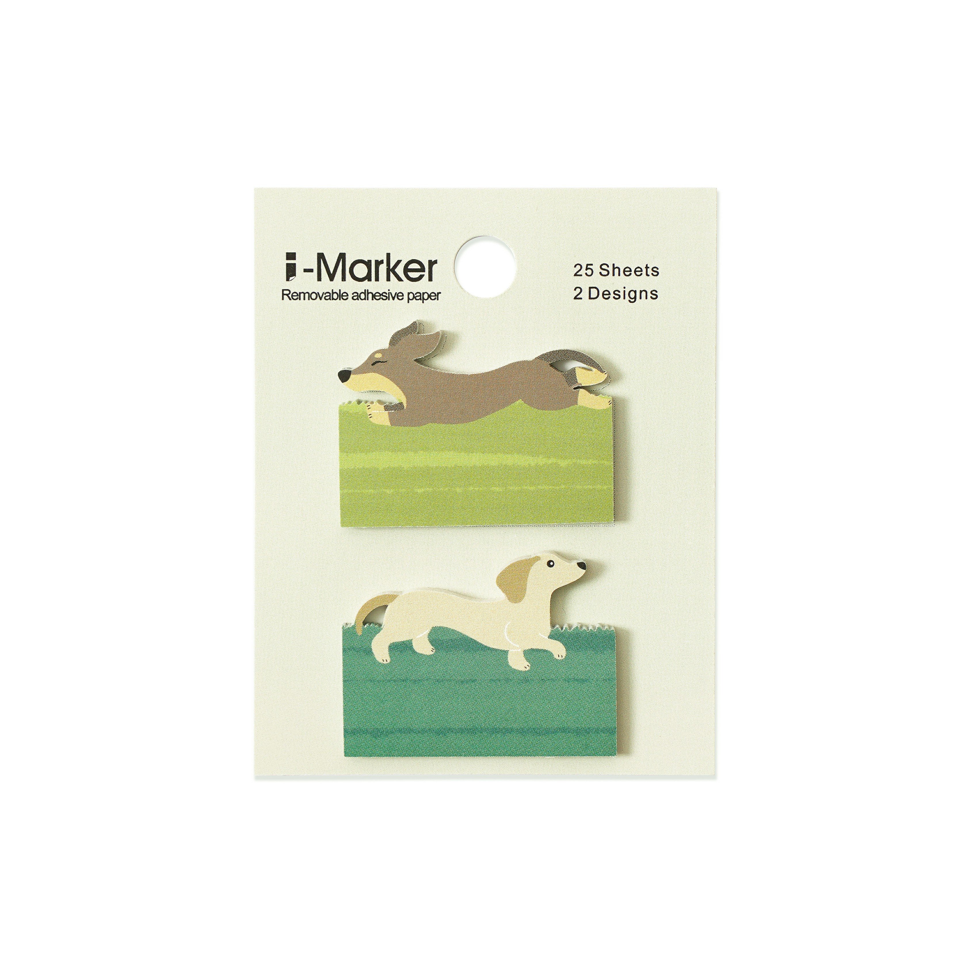 [6R] Creative Die Cut Sticky Note Dachshund Memo Pad for Office