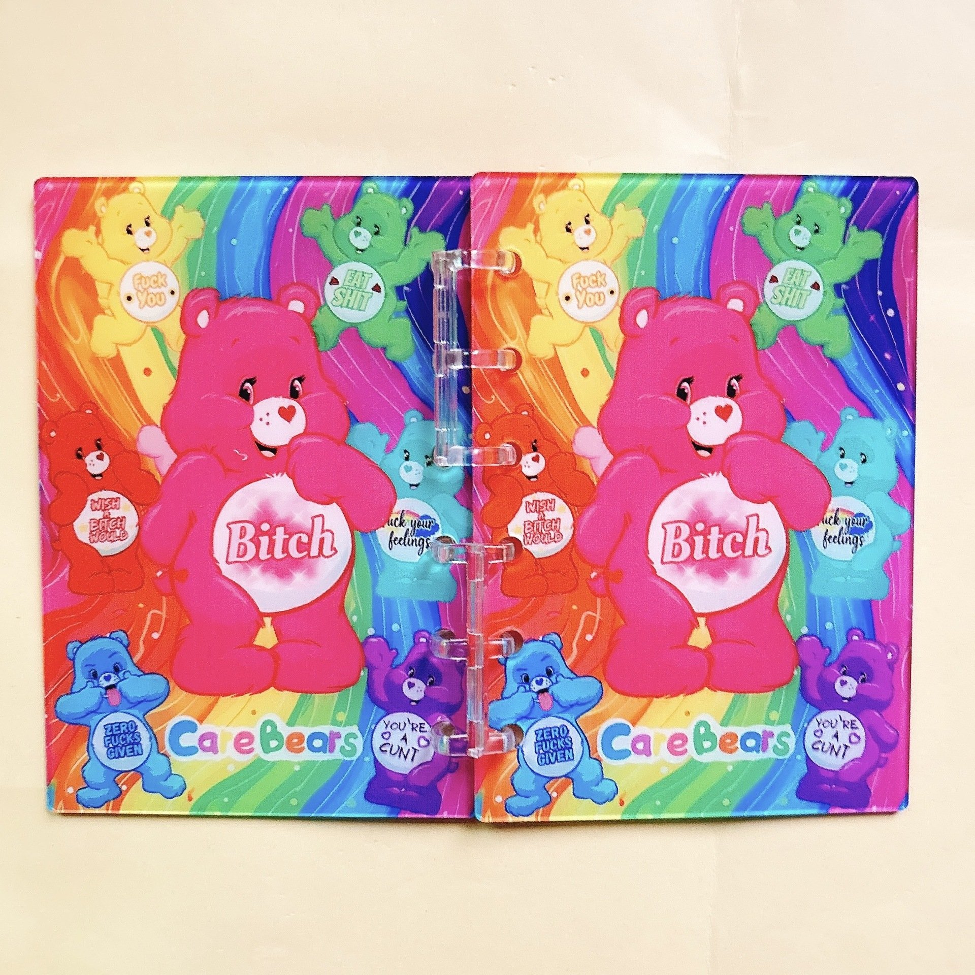 (Hot selling) School Stationery anime Notebook Cute KT Cartoon Acrylic cover notebook