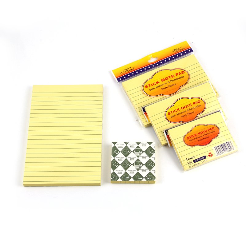 Self- adhesive Removable Sticky Notes With Lines