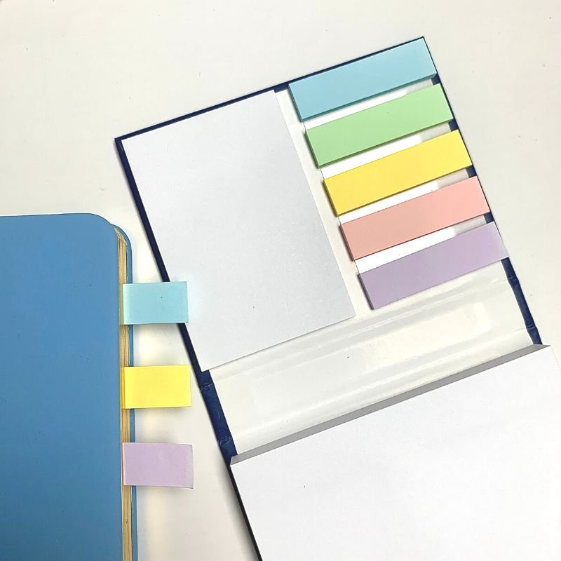 Custom Office Memo Pad Hard Cover Paper Index Set Combination Sticky Notes With Logo