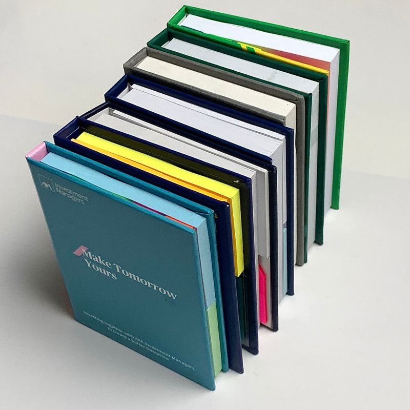 Custom Office Memo Pad Hard Cover Paper Index Set Combination Sticky Notes With Logo