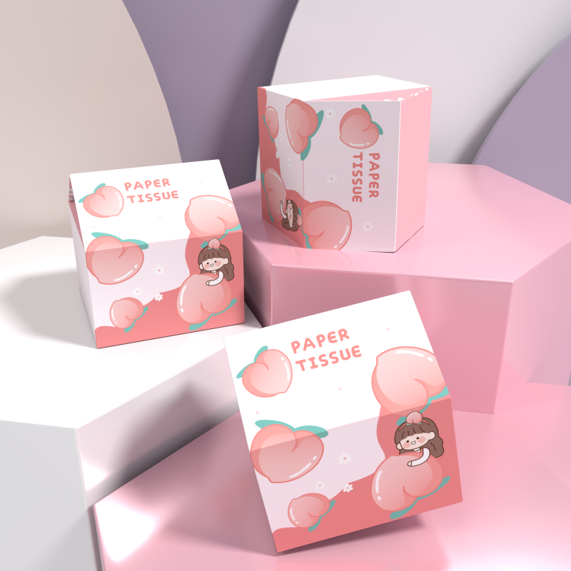 Custom Logo Printed Memo Pad Sticky Note Condensed Milk Shape Box Cute Message Paper Packaging Box With High Quality