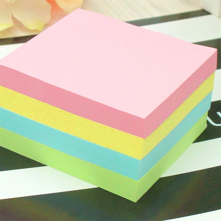 Self-Stick Pads 3x3 Inches 100 Sheets colorful sticky notes cube memo pads notepads