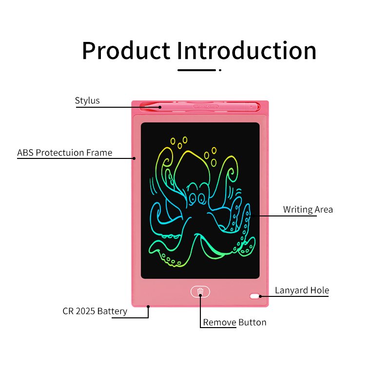 Magic Slate Digital Writing Tablet for Kids School Supplies LCD Draw Tablet with Color Screen LCD Draw Tablet 8.5 Inch