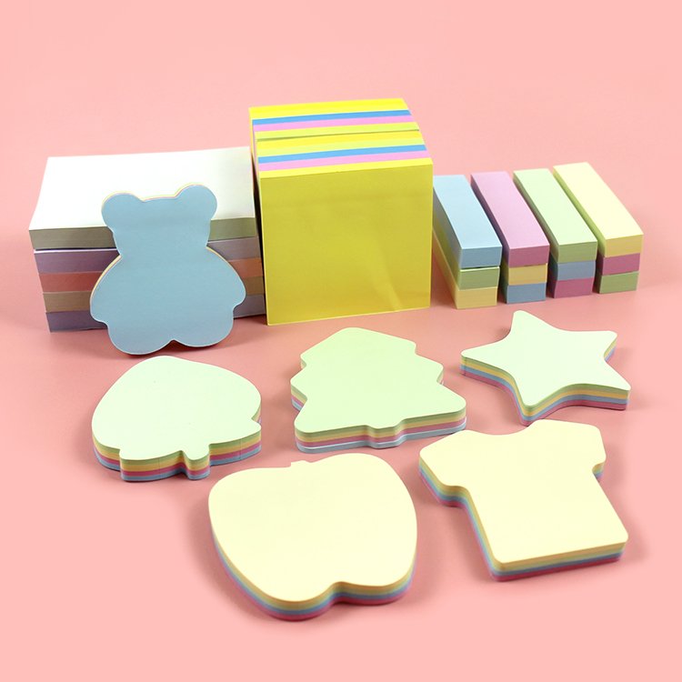 Professional Manufacturers Custom office Desktop Combined Type Sticky Notes Eco Friendly Cube Memo Pad Box with Pen Holder