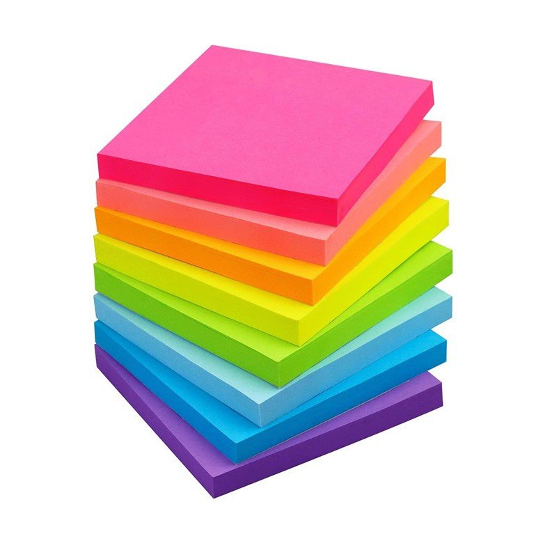 76X76 Sticky Notes Wholesale 8 fluorescent set N times stick strong sticky notes memo pads posted it