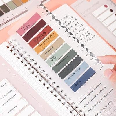 New style PET index sticky note Cartoon ledger originality transparent Stationery set School supplies Wholesale