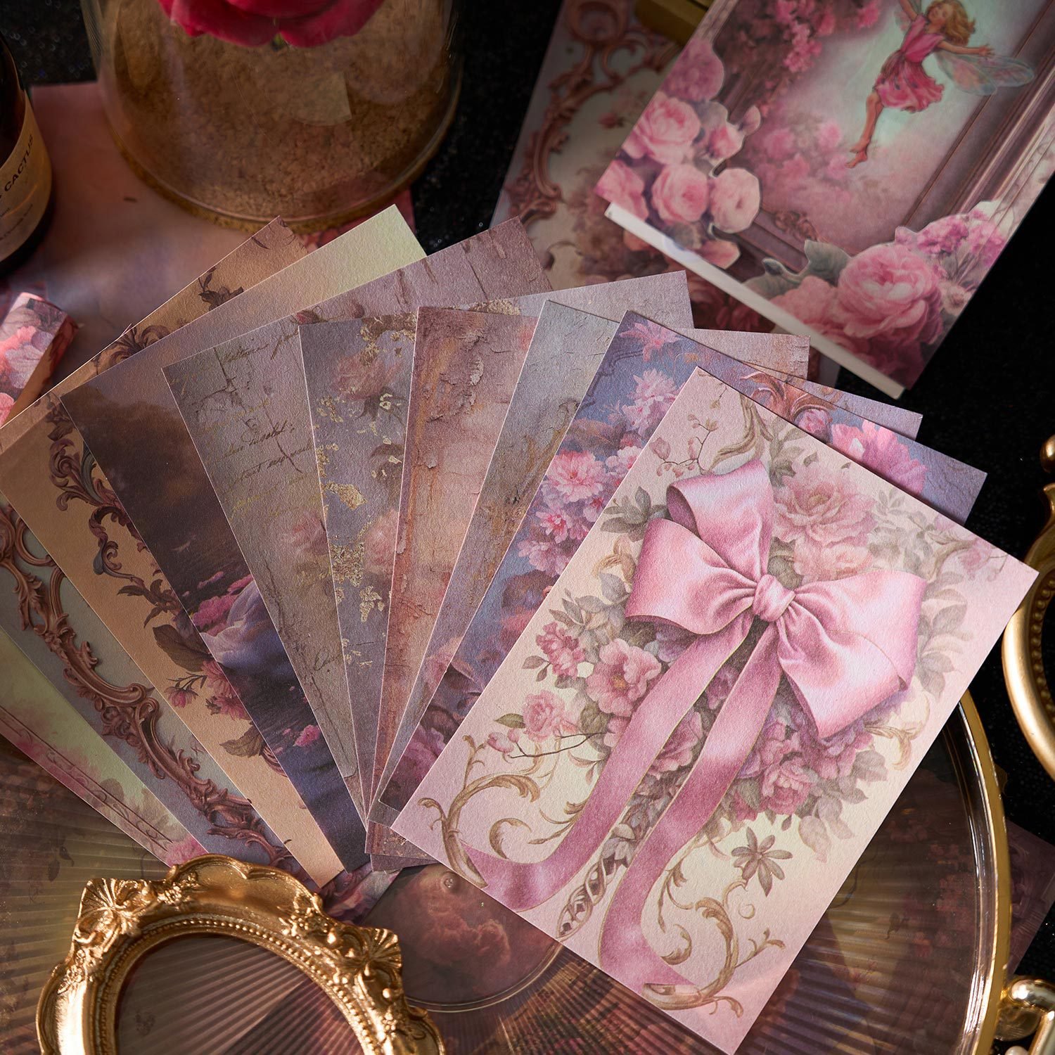 50pcs/pack Sketch Paper Beauty Dream Series Sketch Pack Vintage Style Handbook Collage Background Decoration