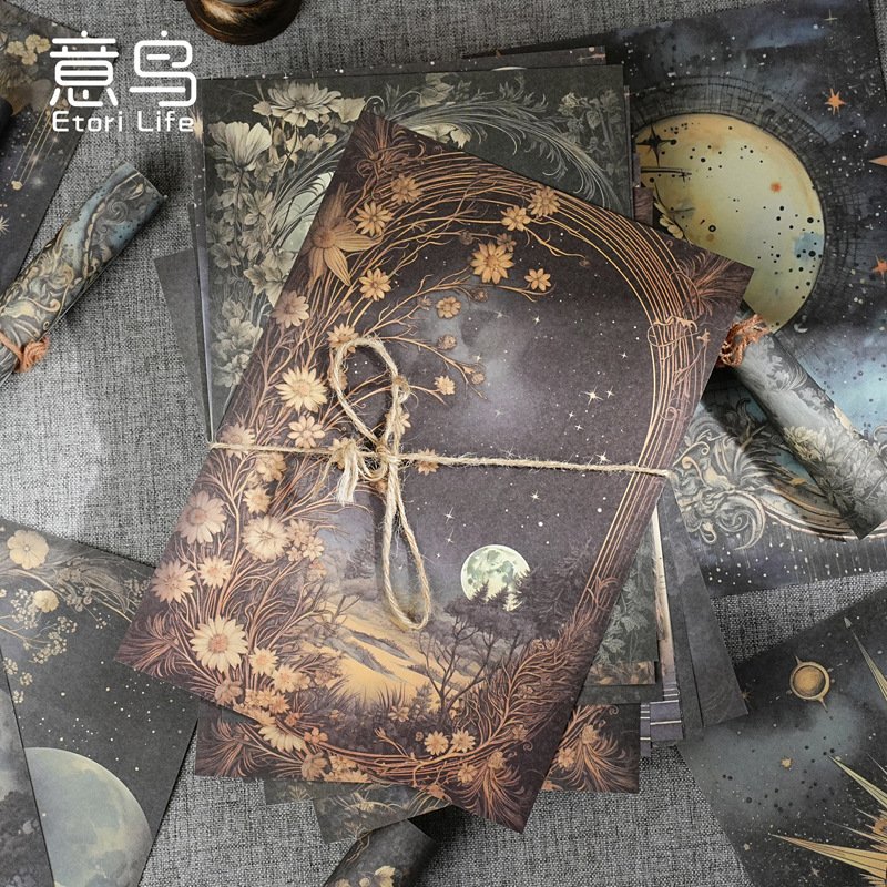 20pcs/pack of material paper Fill in the blanks Retro dark handbook decorative material