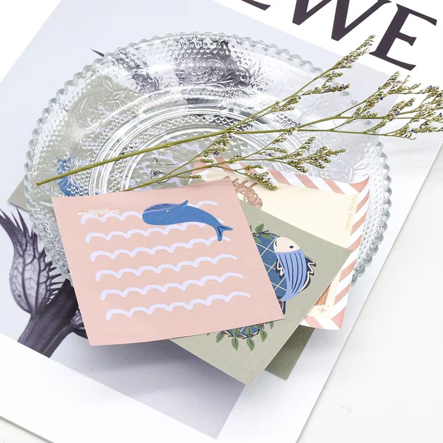 Custom Promotional Personalized Office Supplies Cute Stickers Sticky Notepad Customized Calendar Cartoon Retro Style Memo Pads