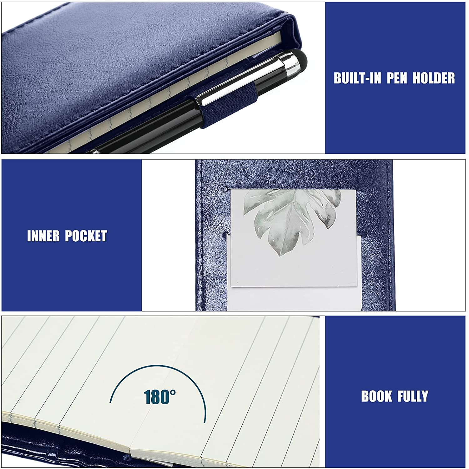 2025 2026 New Design Mini Pocket Outdoor Line Pages Pen Set Card Holder Pen Holder Notepad Planner Daily Planning Notepad