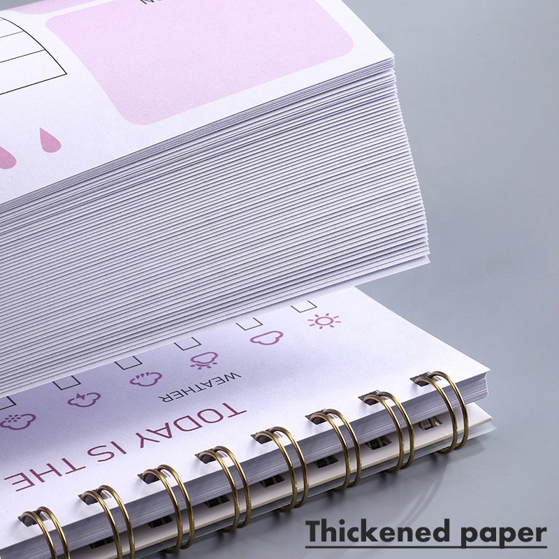 Hot selling Daily Weekly Planner NoteBook PP Spiral Notepad Plan Custom Memo Pad Notepads
