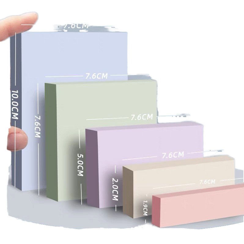 Ttx New Arrival Custom Logo Lovely Oil Painting Neon Pink Squareshaped Loose Leaf Memo Pad Sticky Notes