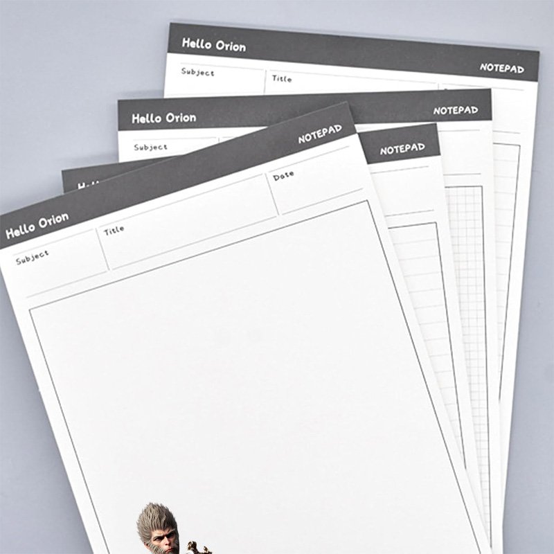 Black Myth Wukong A5 Notepad Custom Logo Printed Real Estate Promotional Gifts