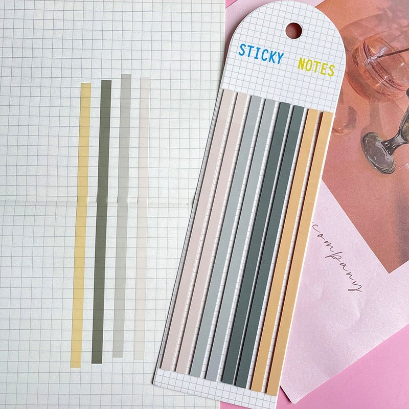 160 sheets Self-adhesive Transparent Sticky Notes Reading Annotation for Books Notepad Bookmarks Memo Pad Index Tabs