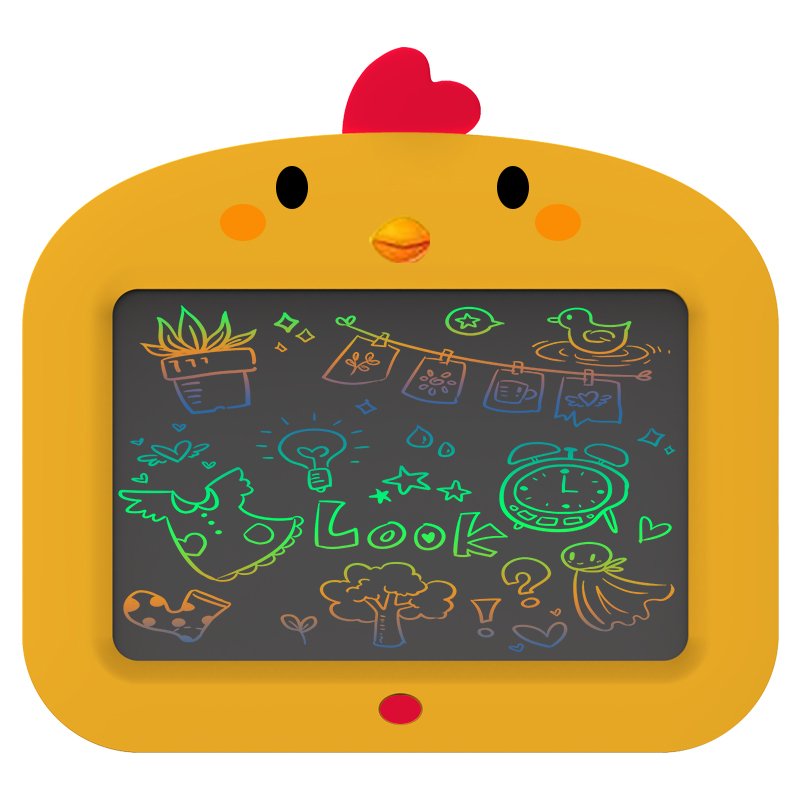 11'' chicken LCD Kids pad Children's Cartoon Animals LCD drawing board Erasable Electronic writing tablet