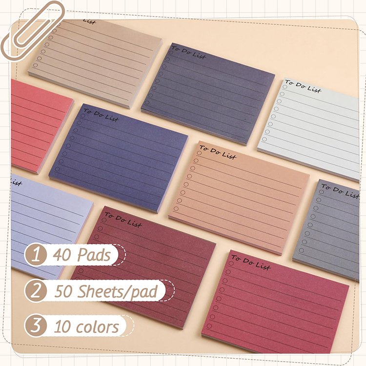 50 sheets custom 3*3 inch to do list artropad school memo pad for stationery