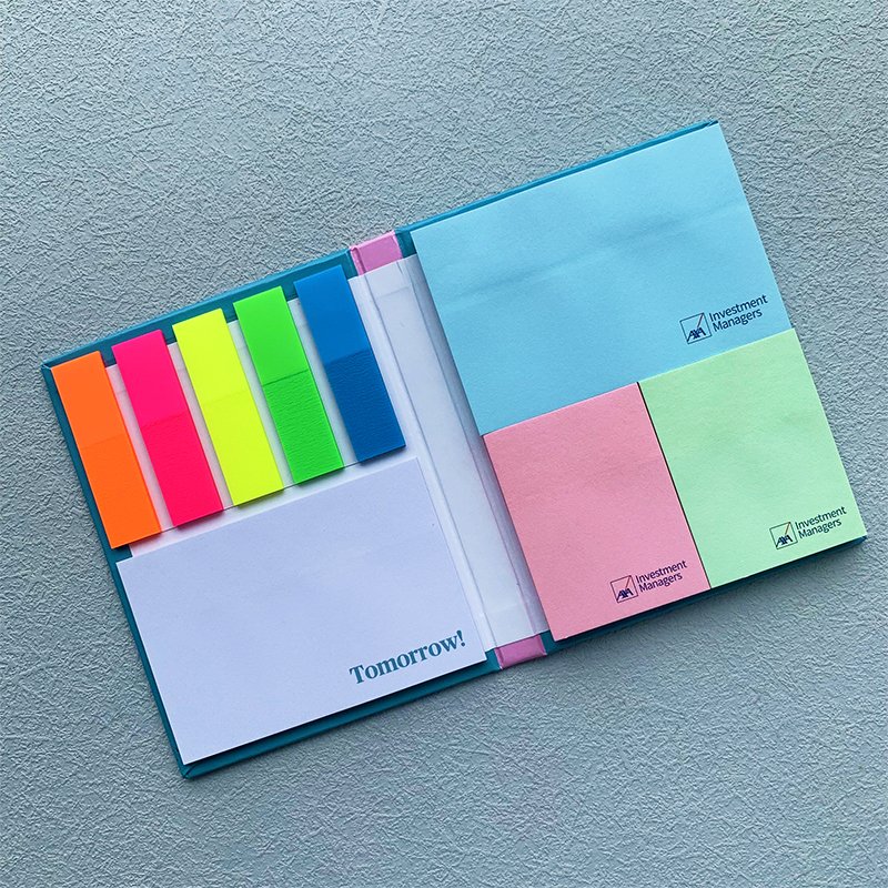 Custom printing promotion gift Memo pad Hardcover sticky note for Company office
