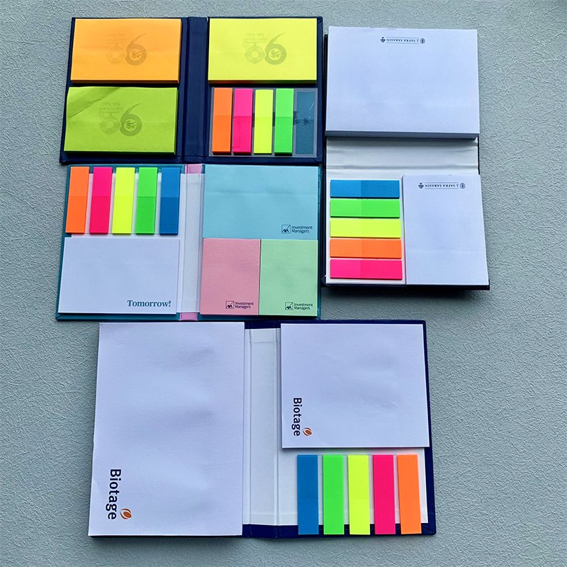 Custom printing promotion gift Memo pad Hardcover sticky note for Company office