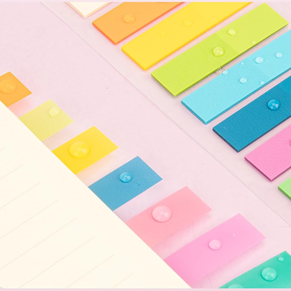 Custom set of notepads of different sizes Sticky Note Tabs bookmark paper with Bright Colors Self-Stick