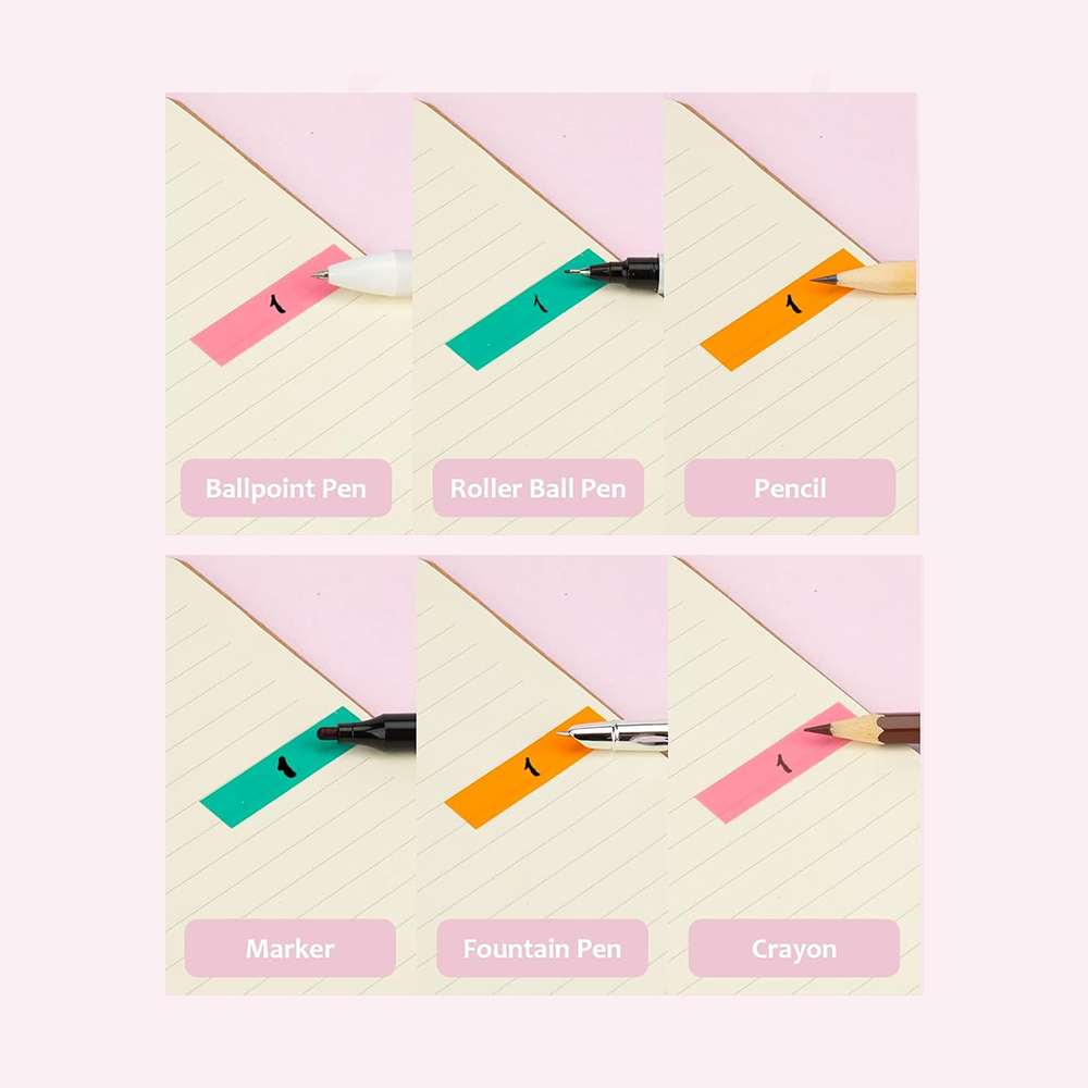 Custom set of notepads of different sizes Sticky Note Tabs bookmark paper with Bright Colors Self-Stick