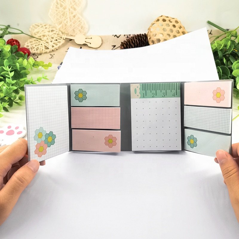 Custom promotional kawaii milk box cute weekly planner sticky notes memo pads with logo