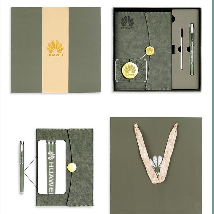 Unique Products To Sell Online Personalized A5 Business Journal Leather Hard Cover Notebook With Gift Box And Pen