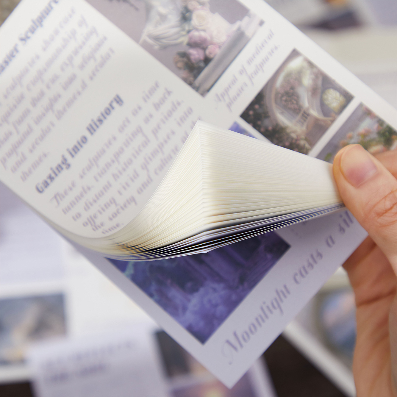 50pcs/pack material paper Past Whispers Series INS landscape handbook DIY material decoration bottoming