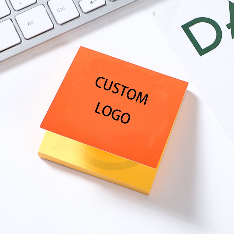 Fluorescent Sticky Notes Easy To Write Portable Sticky Note Pad Stationery Custom Sticky Notes