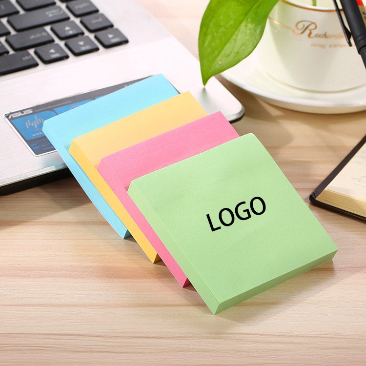 Fluorescent Sticky Notes Easy To Write Portable Sticky Note Pad Stationery Custom Sticky Notes