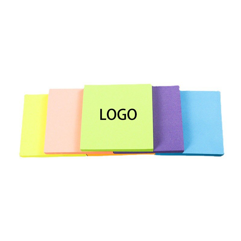 Fluorescent Sticky Notes Easy To Write Portable Sticky Note Pad Stationery Custom Sticky Notes