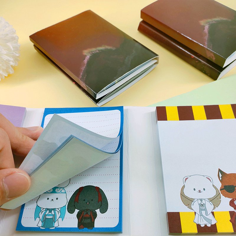 Custom printed lovely promotional lovely shape sticky note and daily tear off To do list memo notepad