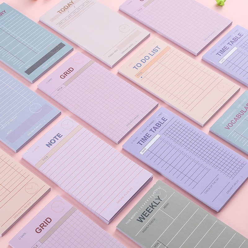 Creative DIY hand account message note-keeping post note book no stickiness daily planner's work message memo