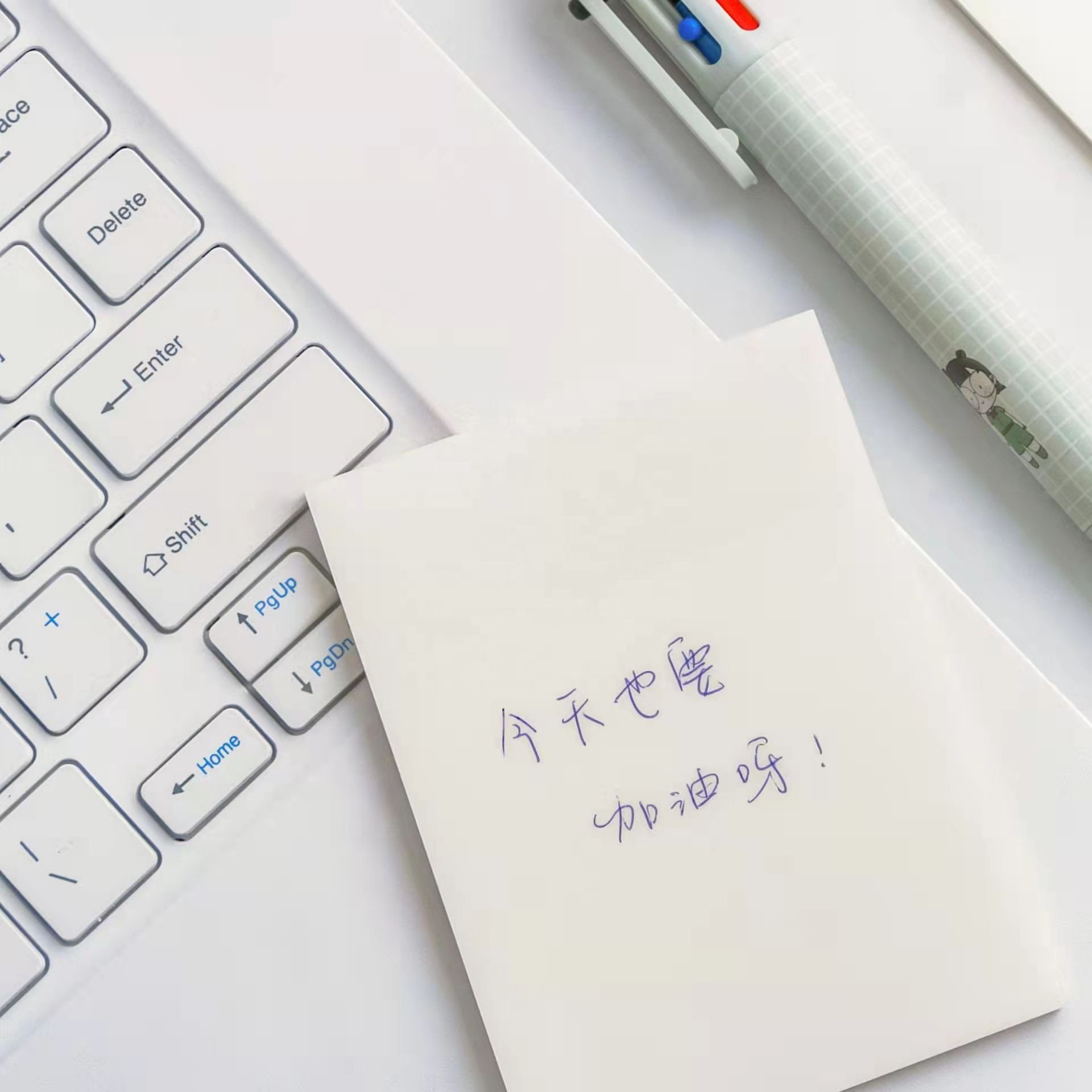 50 sheets self adhesive PET transparent sticky note memo pad for school and office supplies