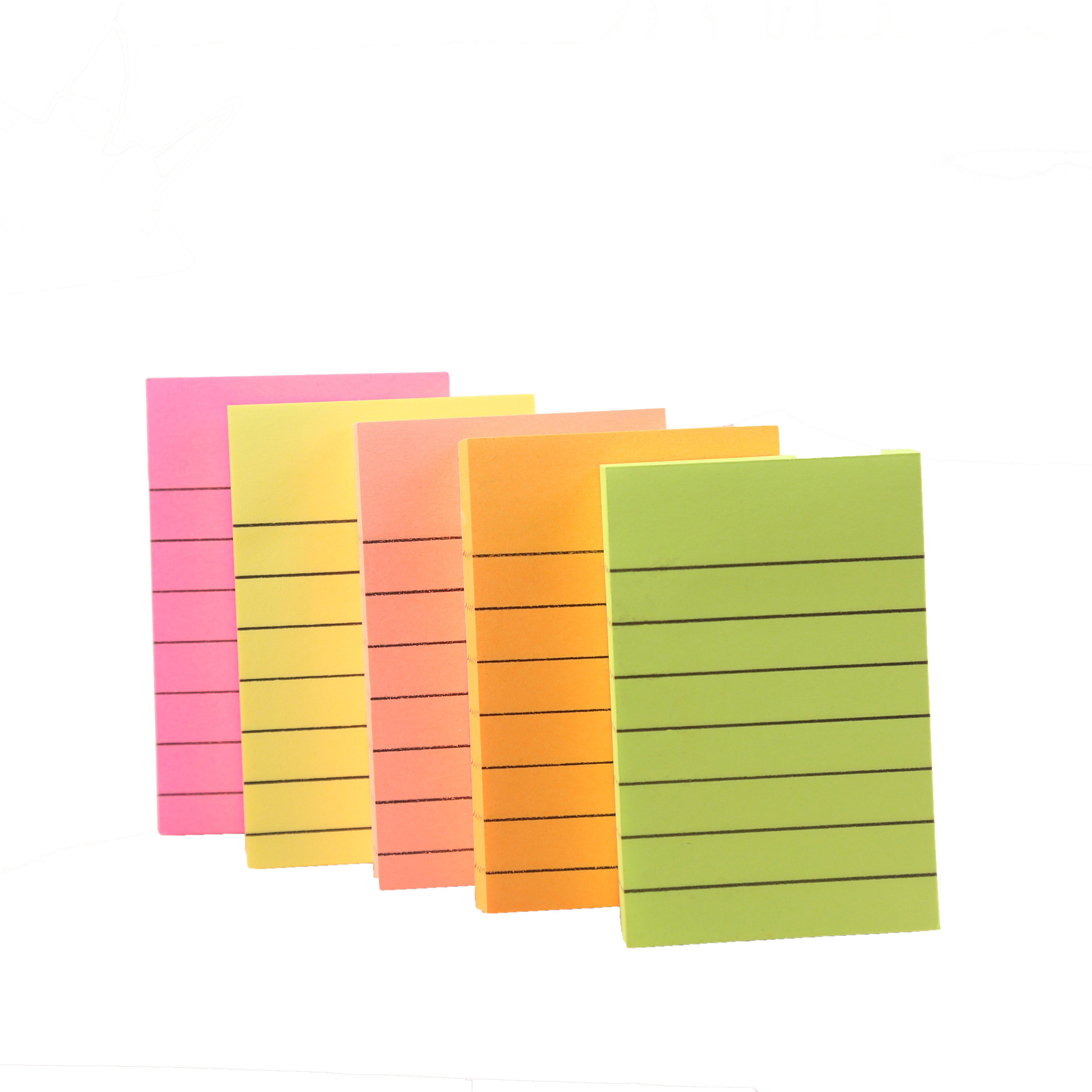 3*2inch Wholesale Page Markers Stationery for students Custom stripe Note Pad School colorful Memo Pad Office Sticky Notes