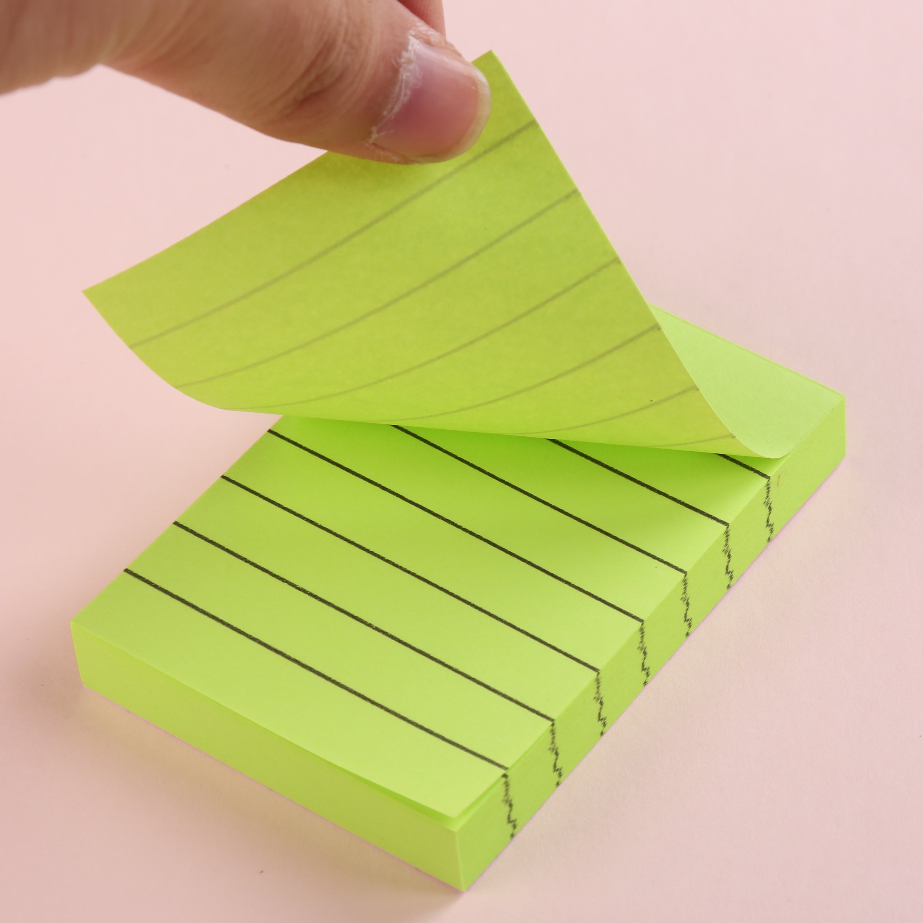 3*2inch Wholesale Page Markers Stationery for students Custom stripe Note Pad School colorful Memo Pad Office Sticky Notes