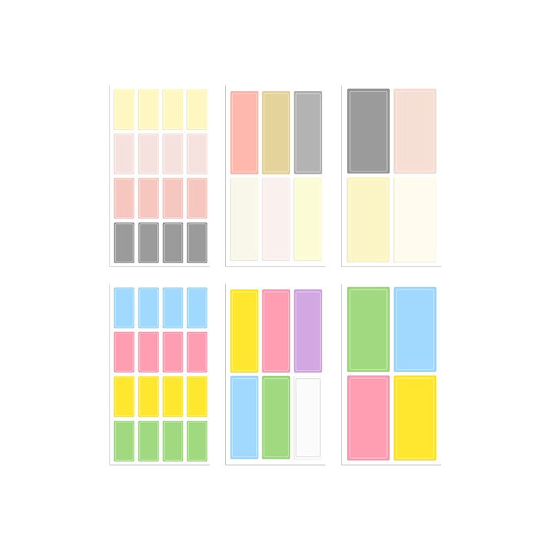 Vintage Color Index Tabs Sticker Page Marker Memo Pad Sticky Notes Seal Sticker Label Paper Tag Stationery Office Supply