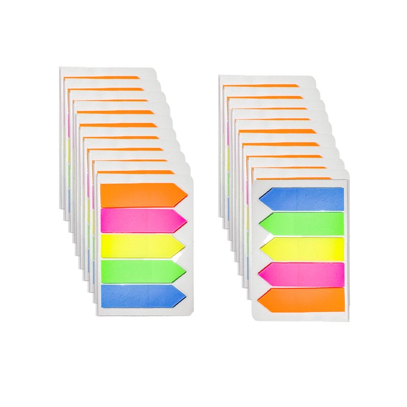 Office Stationery Colorful Sticky Page Markers Self Stick Removable Index Tabs