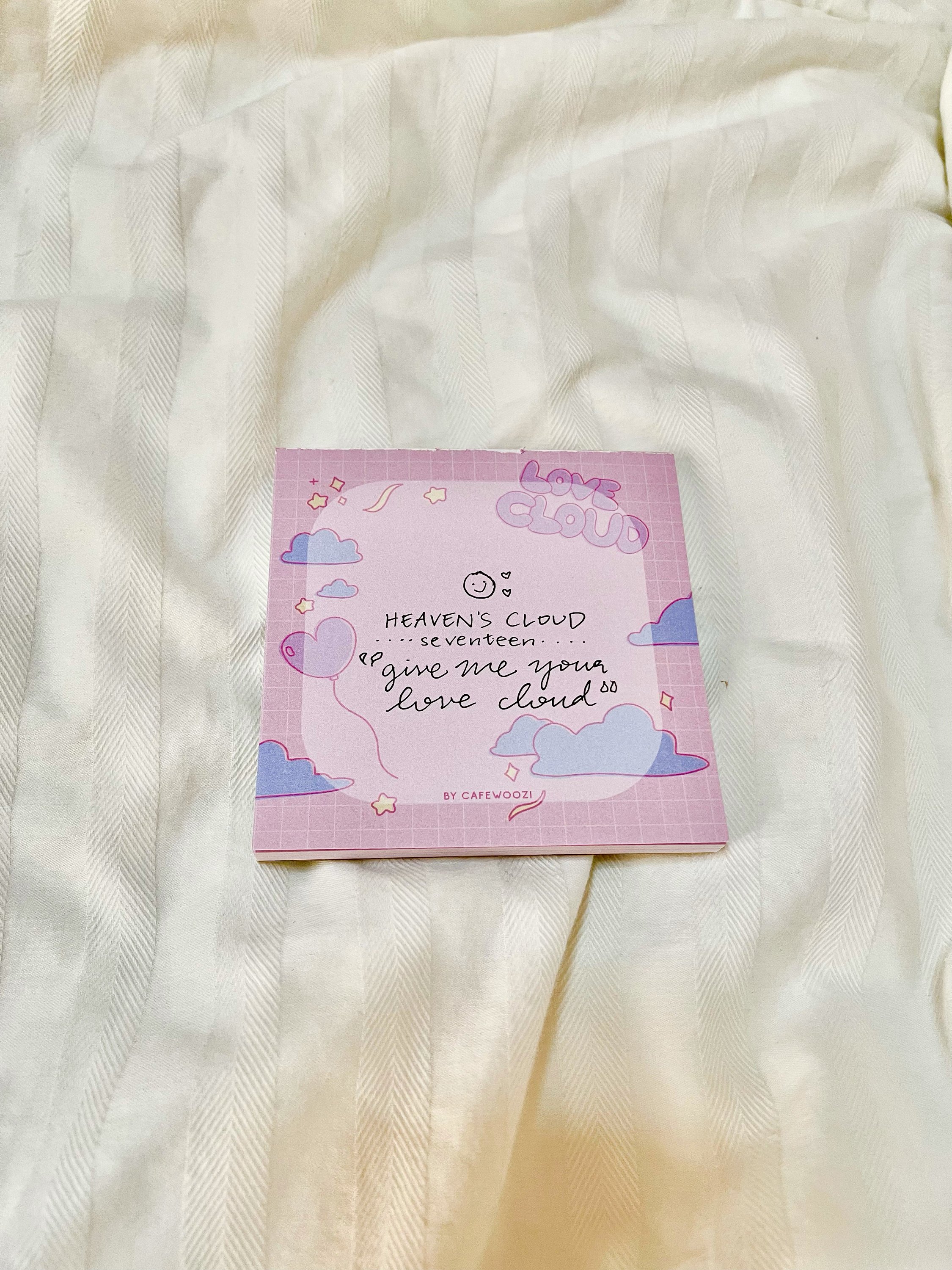 Custom Personalized Notepad memo pads note pads 50 sheets kpop cute pastel aesthetic stationery