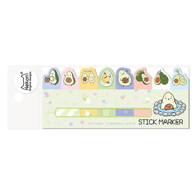 Nekoni Cute Sticky Notes Pad Memo Pad Kawaii Animal Self-Stick Note Pads Paper Index Bookmark Hot Sale Memo Note